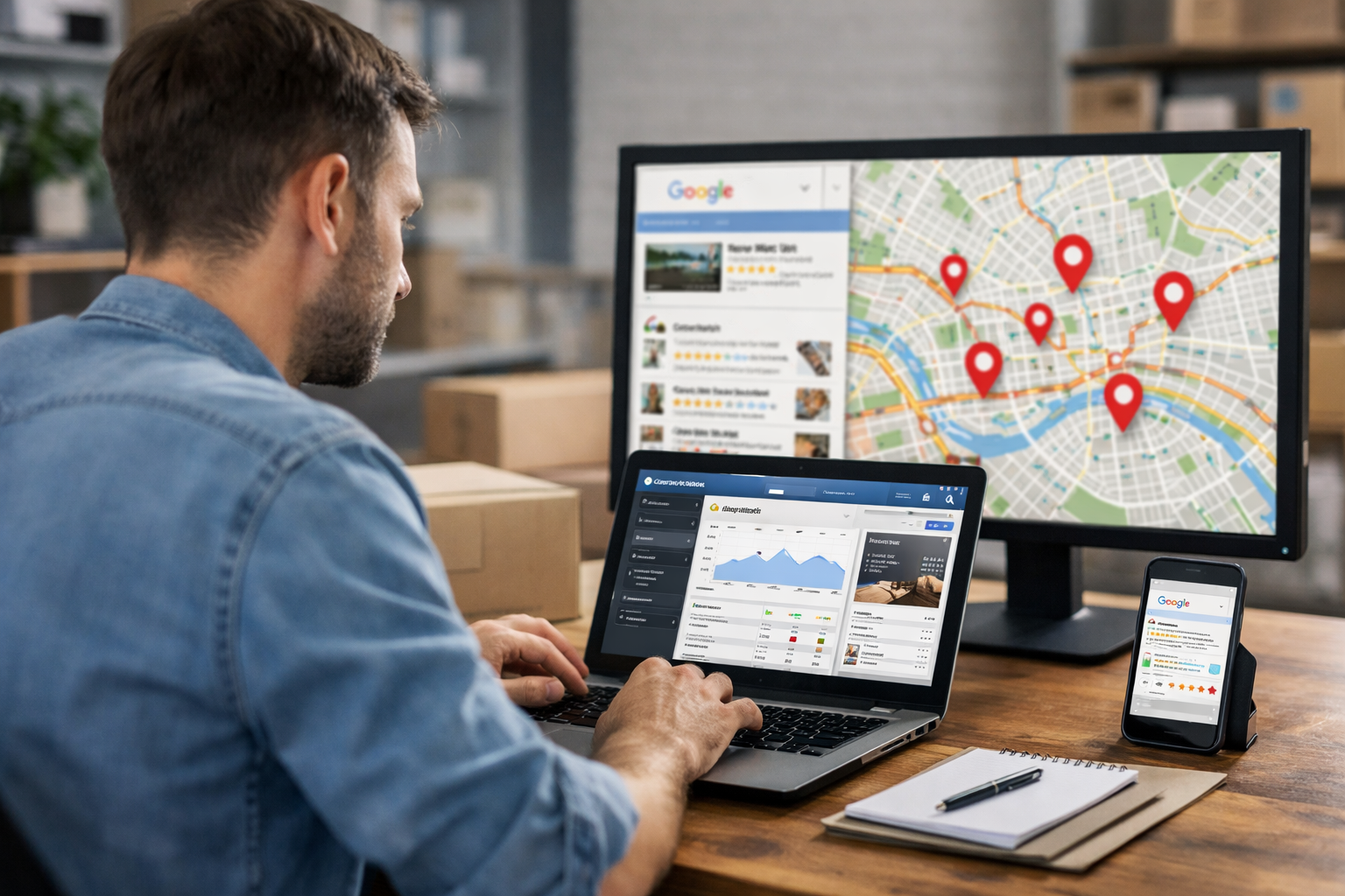 Working on local business growth