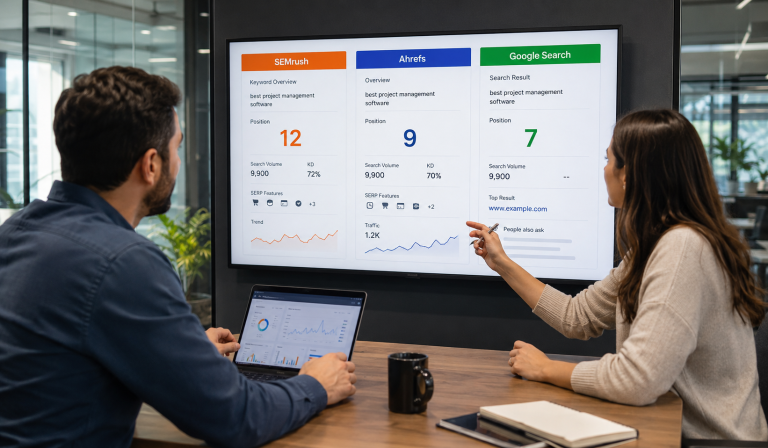 semrush-ahrefs-google search